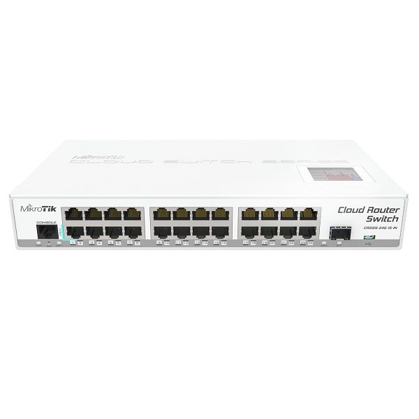 Коммутатор MirkoTik CRS125-24G-1S-IN 24 порта управляемый L3 Gigabit Cloud Switch SFP