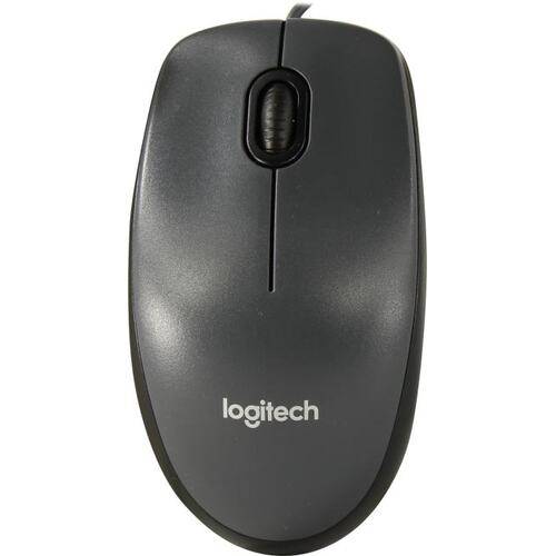 Мышь проводная оптическая Logitech M90 Dark Grey USB