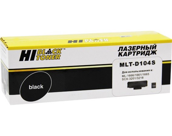 Картридж Hi Black аналог Samsung MLT-D104S для Samsung ML-1660/1665/1666/ 1661 SCX-3200/3205