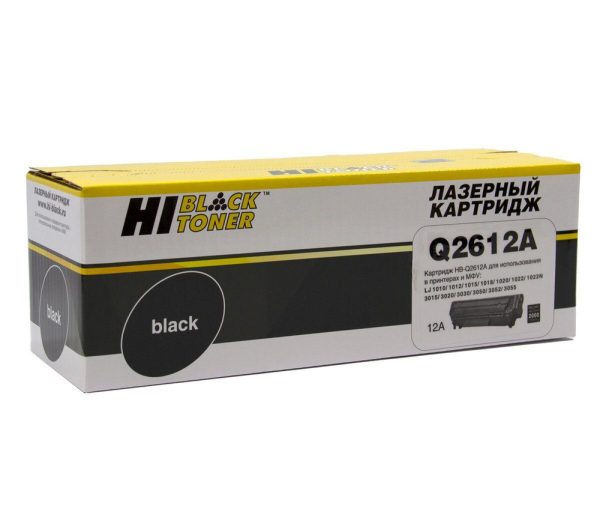 Картридж Hi Black аналог HP Q2612A для HP LJ-M1005/1010/1012/ 1015/1018/1020 /1022/M1319/3015/ 3020