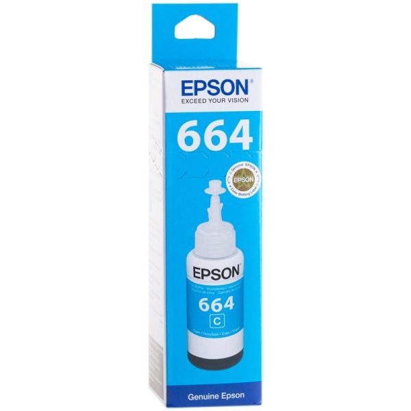 Контейнер с чернилами EPSON t6642 Cyan C13T66424A 70 ml для устройств L100 L110 L120 L130 L132 L200