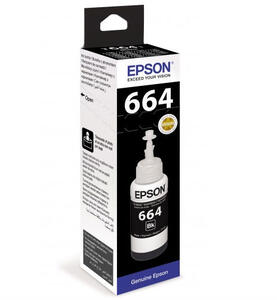 Контейнер с чернилами EPSON t6641 Black C13T66414A 70 ml для устройств L100 L110 L120 L130 L132 L200