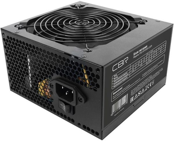 Блок питания CBR ATX PSU-ATX500-12GM 80+ Bronze APFC 500W