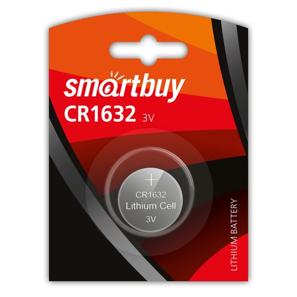 Батарея CR1632 SmartBuy LITHIUM CELL 3V