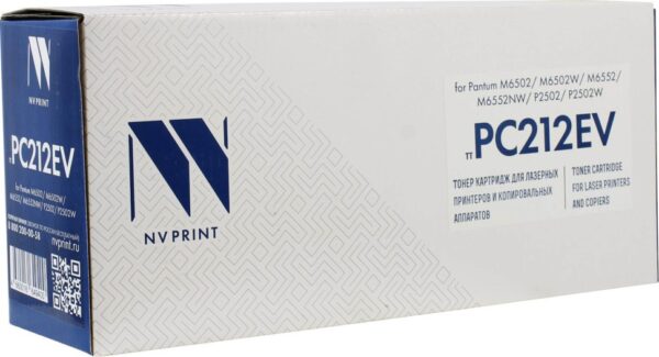 Картридж NV Print аналог Pantum PC-212EV для устройств M6502/M6502W M6552/M6552NW P2502/P2502W 1.6K