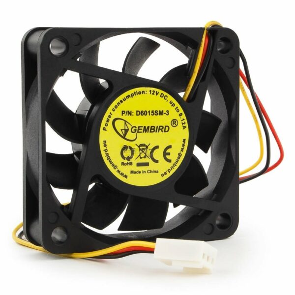 Вентилятор Gembird D6015SM-3 60*60*15 mm 12VDC 0.15A 3 pin