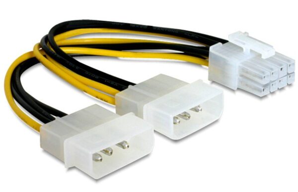 Внутренний кабель питания для PCI-E 8 pin to 2x Molex Cablexpert CC-PSU-81